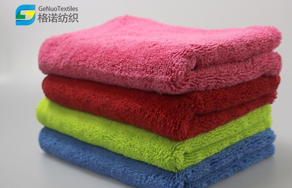 High and low hair four-color towel