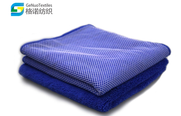 Polyester high and low wool towel